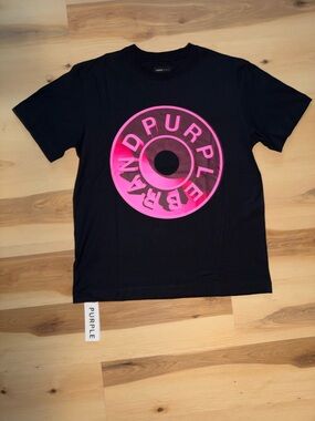 Purple Brand Cycle Black & Pink Tee